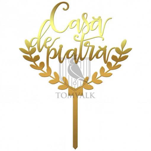 Topper tort "Casa de piatra" VI