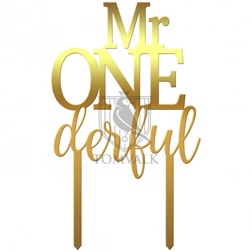 Topper tort "Mr ONEderful Pp