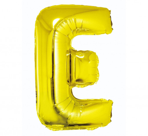 Balon Folie 35 cm - Litera "E", Auriu