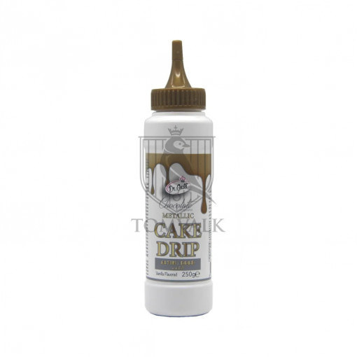Cake Drip - Glazura de ciocolata - Auriu Metalic - Dr. Gusto 250g