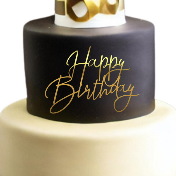 Cake Topper "Happy Birthday" FP6f