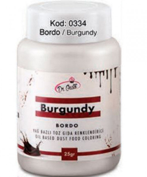 Colorant alimentar ciocolata - pudra - VISINIU (BORDO) - Dr. Gusto 25 gr