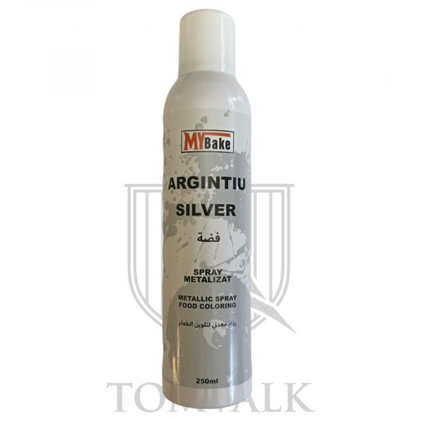 Colorant Spray Argintiu Metalic - 250 ml - MyBake