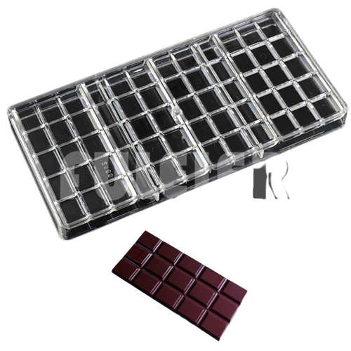 Forma din plastic pentru 4 tablete ciocolata