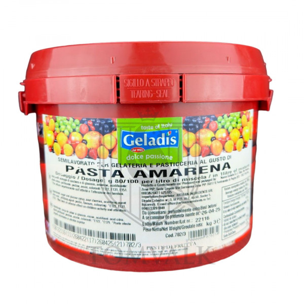 Pasta concentrata Amarena (cirese amare)- Geladis- 3 kg