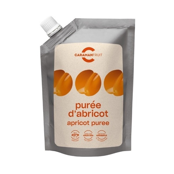 Piure pasteurizat de Caise 90,9% – Caramanfruit – 1 kg