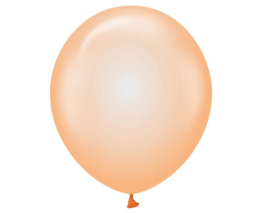 Set 10 baloane latex 30 cm - Portocaliu Cristal
