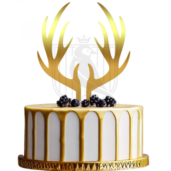 Topper pentru tort "Cornite ren" II