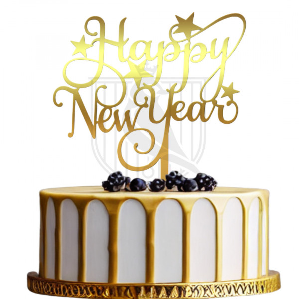 Topper pentru tort "Happy New Year" I