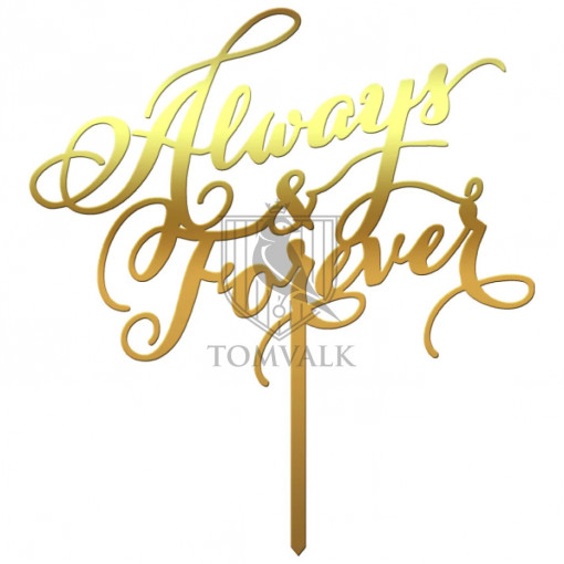 Topper tort "Always&Forever" Vu