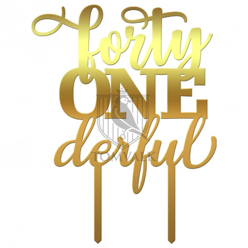 Topper tort Forty ONE derful