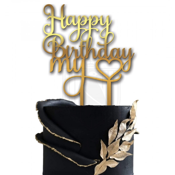 Topper tort "Happy Birthday my love" I