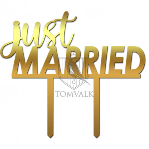 Topper tort "Just Married" Al