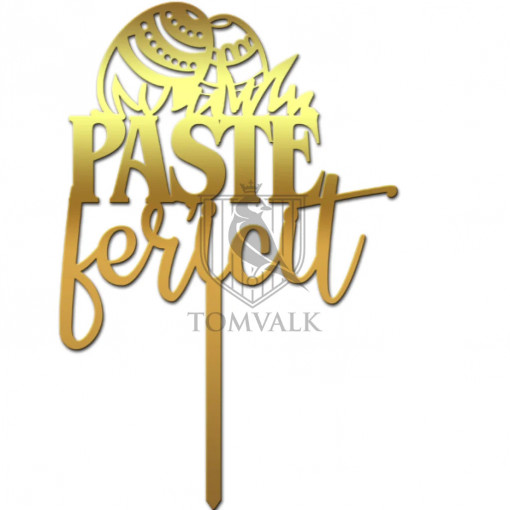 Topper tort "Paste Fericit" 4