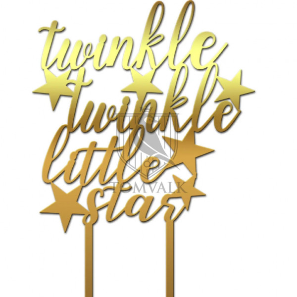 Topper tort "Twinkle, twinkle, little star" s2