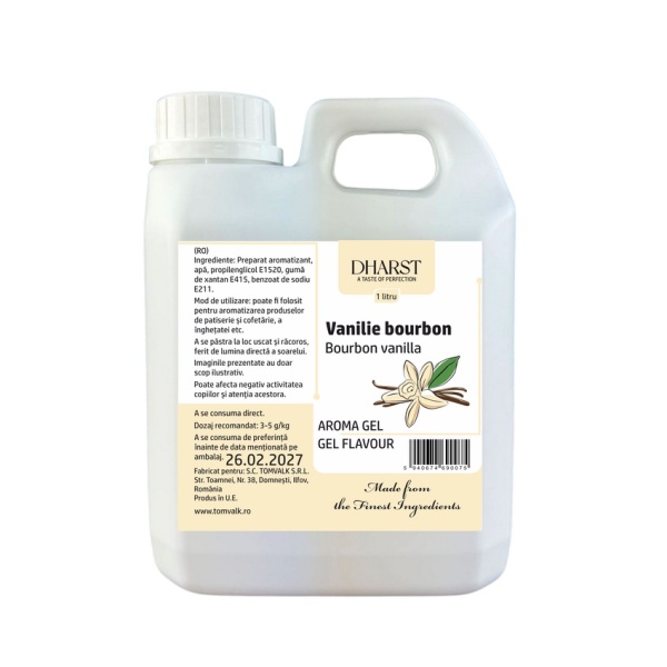 Aroma gel termostabila - VANILIE BOURBON - Dharst - 1 L