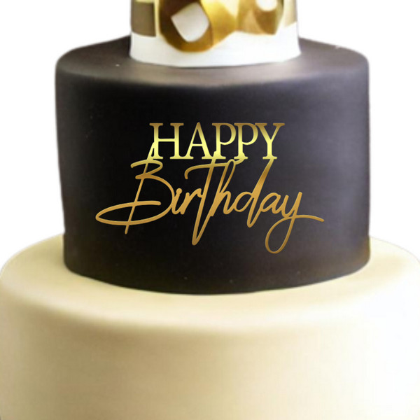 Cake Topper "Happy Birthday" FP7a