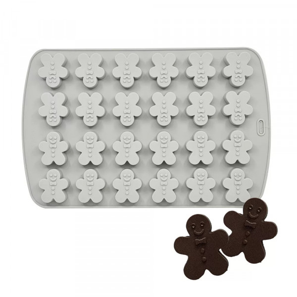 Forma din silicon GINGERBREAD MAN - 24 alveole