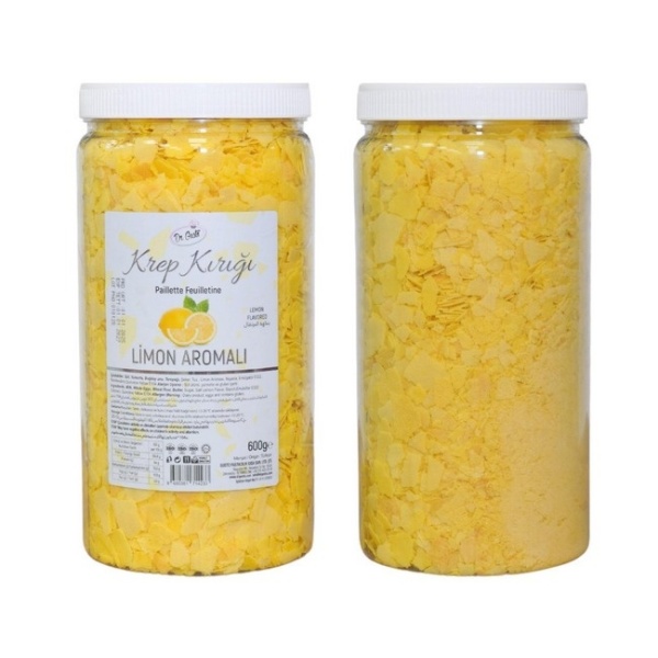 Fulgi crocanți / Pailleté Feuilletine cu aromă de Lamaie, 600 g – Dr. Gusto