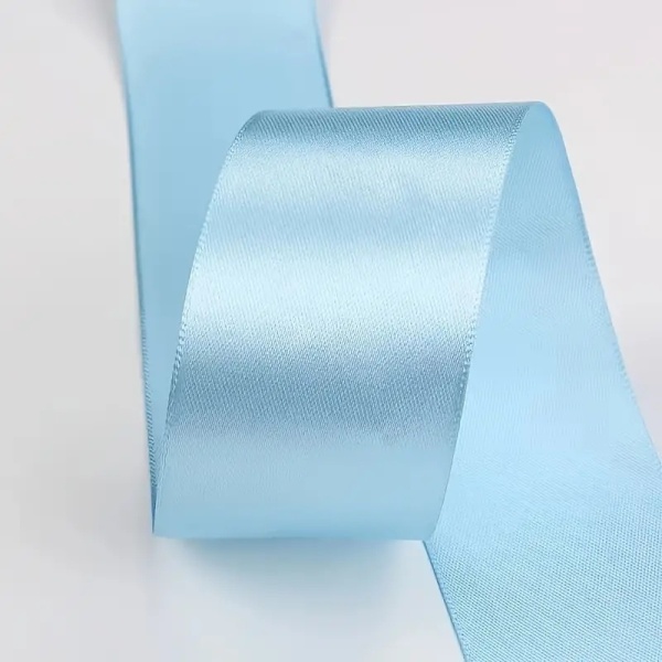 Panglica Satin - Albastru deschis - 2,5 cm x 22,5 m