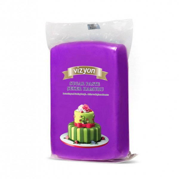 Pasta de zahar - MOV INCHIS - 1 kg - Vizyon