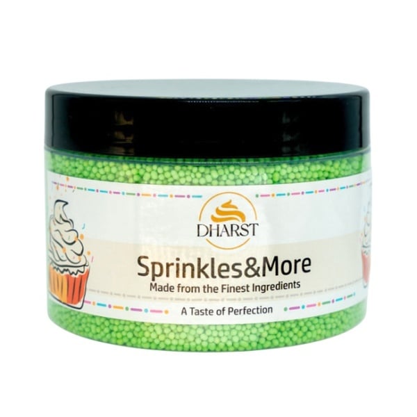 Perle 2 mm (Nonpareils) - Verde - 400 gr - Dharst