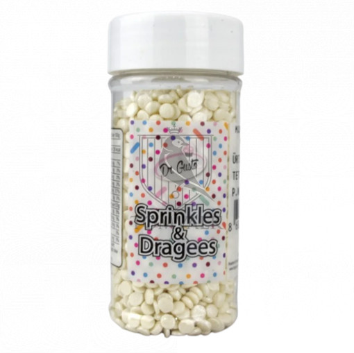 Sprinkles Confetti alb - Dr Gusto - 70gr