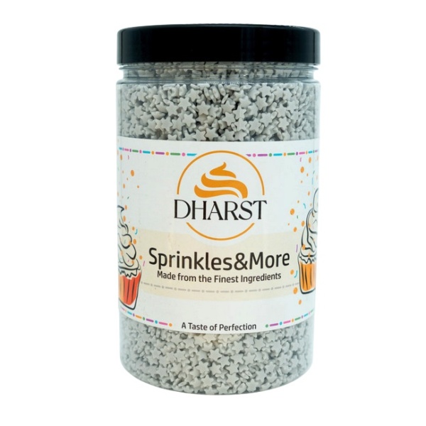 Sprinkles stelute argintii - 800 gr - Dharst