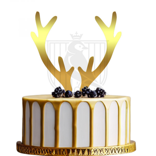 Topper pentru tort "Cornite ren" III