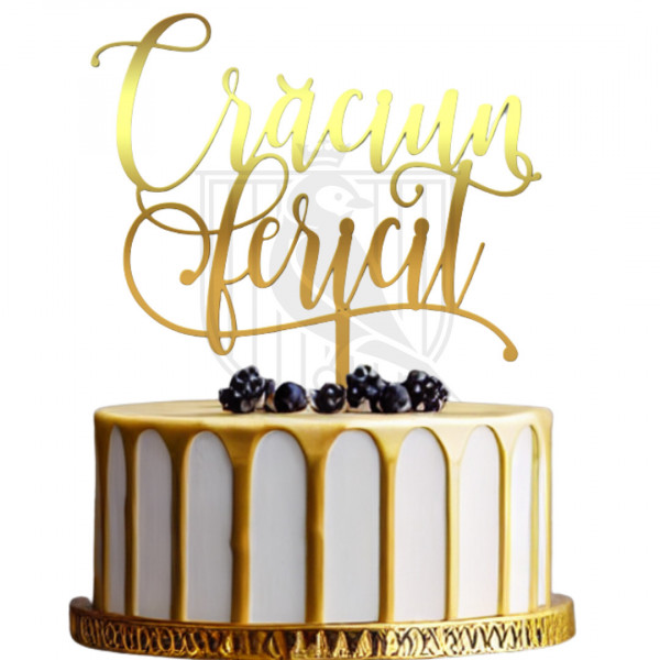 Topper pentru tort "Craciun Fericit" FnL