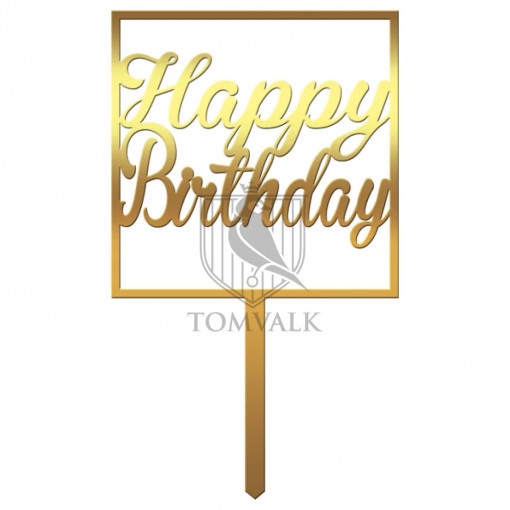 Topper tort "Happy Birthday" P1s