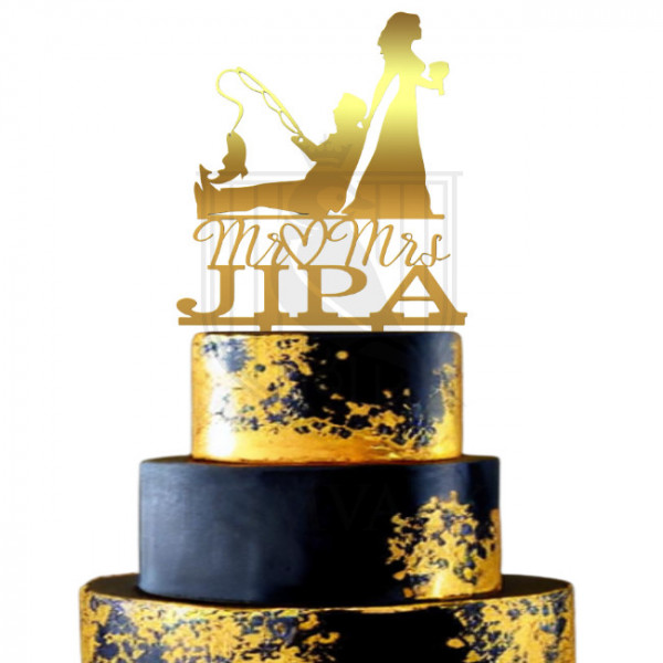 Topper tort nunta personalizat MeP