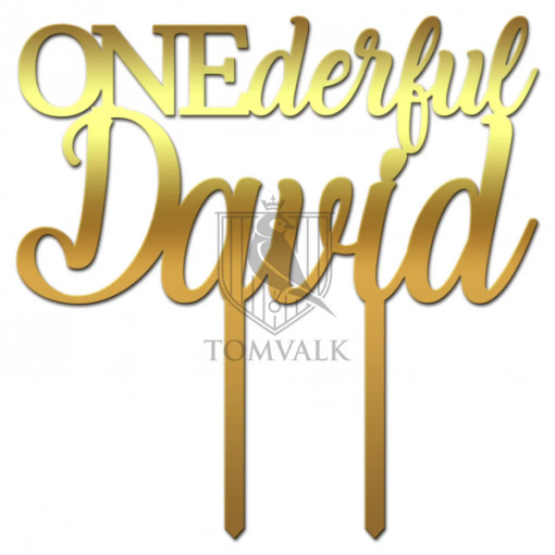 Topper tort "ONEderful" Nume STw