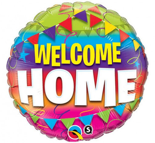 Balon folie 45 cm - Rotund "Welcome Home"