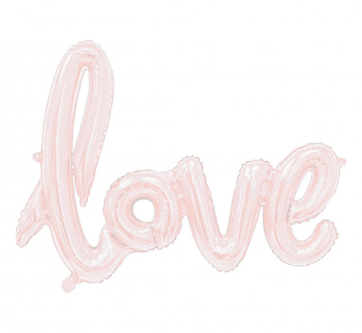 Balon folie 68 cm - Set litere "Love", rose-gold
