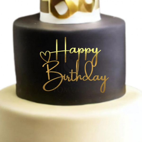 Cake Topper "Happy Birthday" FPa