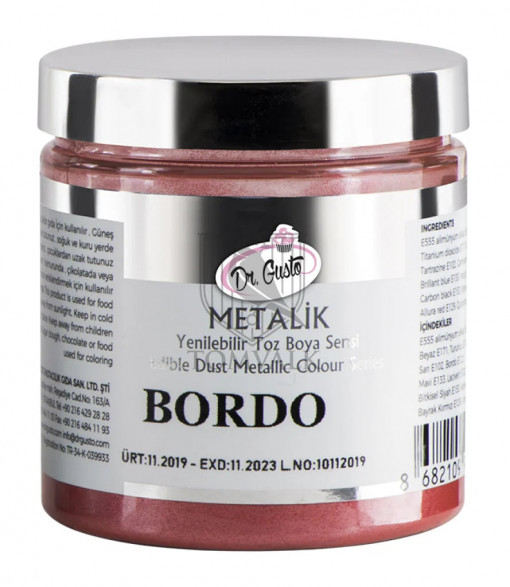 Colorant Pudra Metalizat - Dr. Gusto - 50 g - VISINIU (BORDO)
