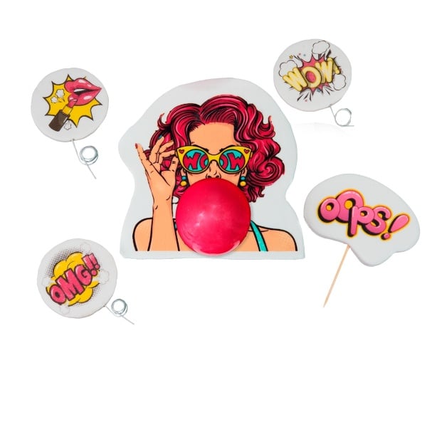 Decoratiuni comestibile din zahar - set "Woman" II