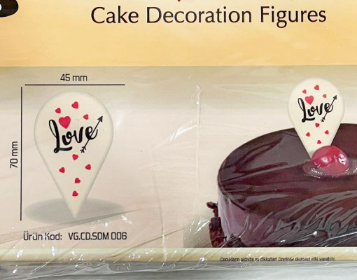Decoratiuni din ciocolata - Love Rn - cutie 200 buc