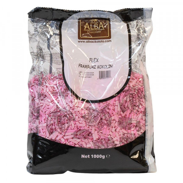 Flex Ciocolata Roz (aroma Zmeura) compound - 1 kg - Alba Chocolate