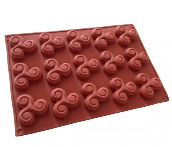 Forma din silicon Spirala tripla - 15 cavitati