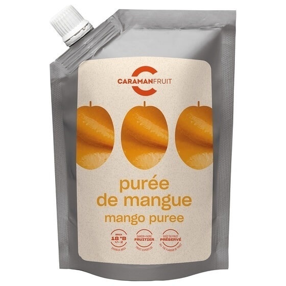 Piure pasteurizat de mango 98% – Caramanfruit – 1 kg
