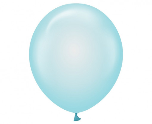 Set 10 baloane latex 30 cm - Albastru Cristal