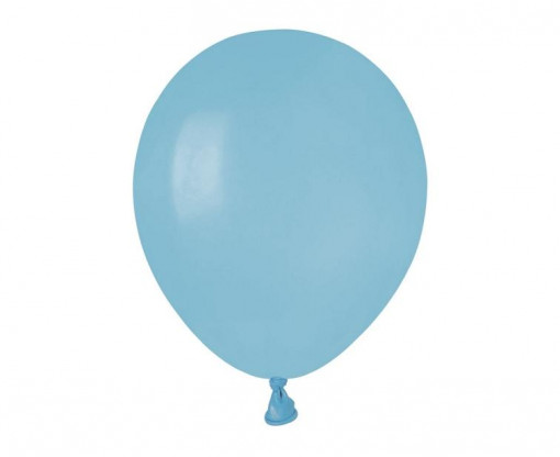 Set 100 baloane latex 13 cm - albastru deschis