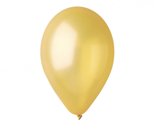 Set 100 baloane latex 25 cm - Auriu Dorato Metalic