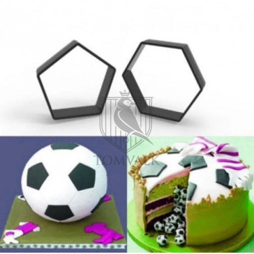Set 2 decupatoare - minge fotbal (15 cm)