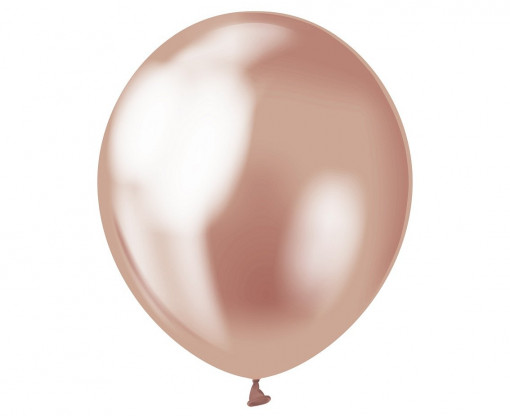 Set 50 baloane latex 30 cm - Rosegold platinat