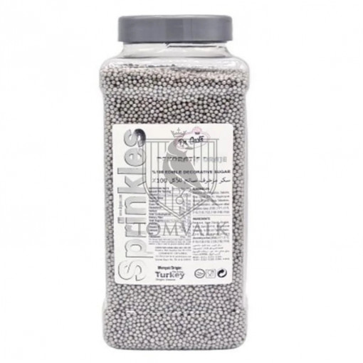 Sprinkles cakepops 2 mm - Argintiu - Dr Gusto - 1 kg