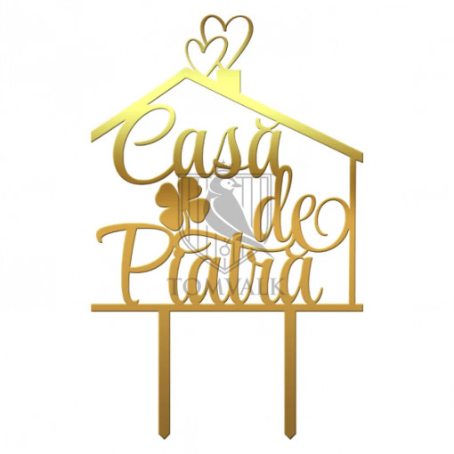 Topper tort "Casa de piatra" IV