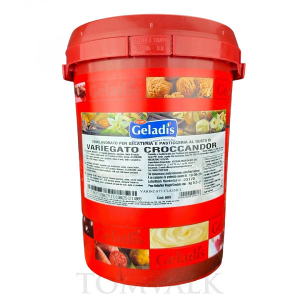Variegato Croccador (Crema cacao cu alune de padure) - Geladis- 5,5 kg